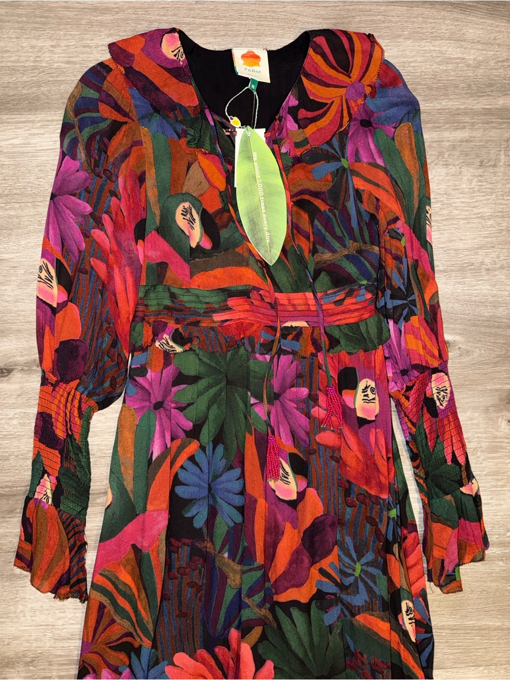 farm rio bird flowers maxi dress - Picture 10 of 15